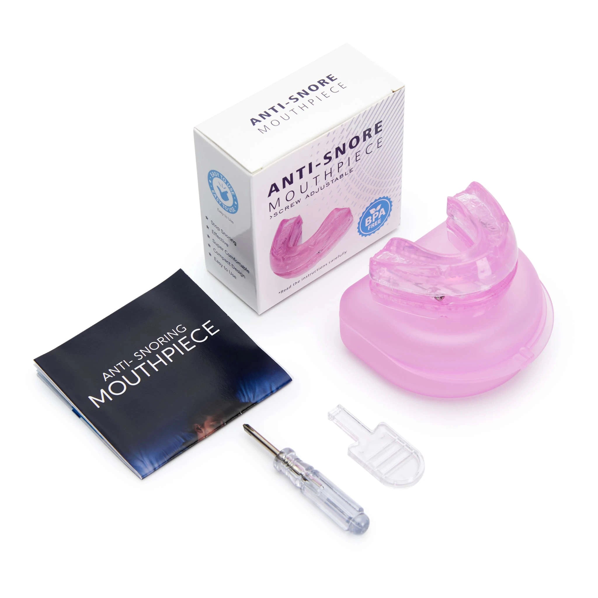 Anti Snore Bruxism Mouth Guard-Pink