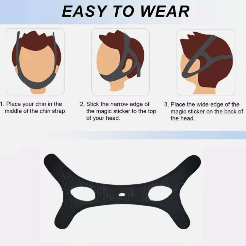 Anti-Snoring Chin Strap Breathable Jaw Support Sleep Aid-United States