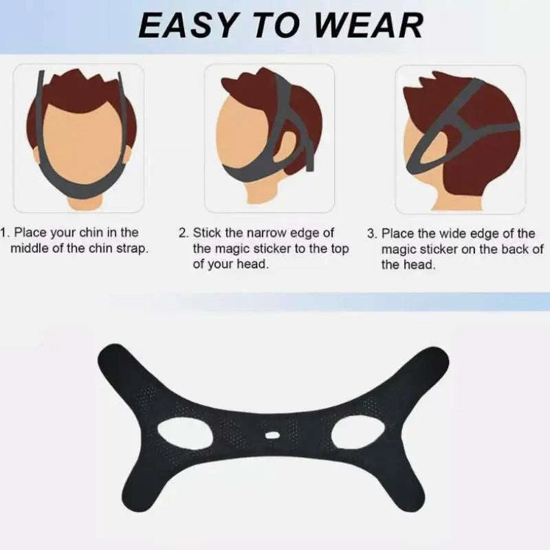 Anti-Snoring Chin Strap Breathable Jaw Support Sleep Aid-United States