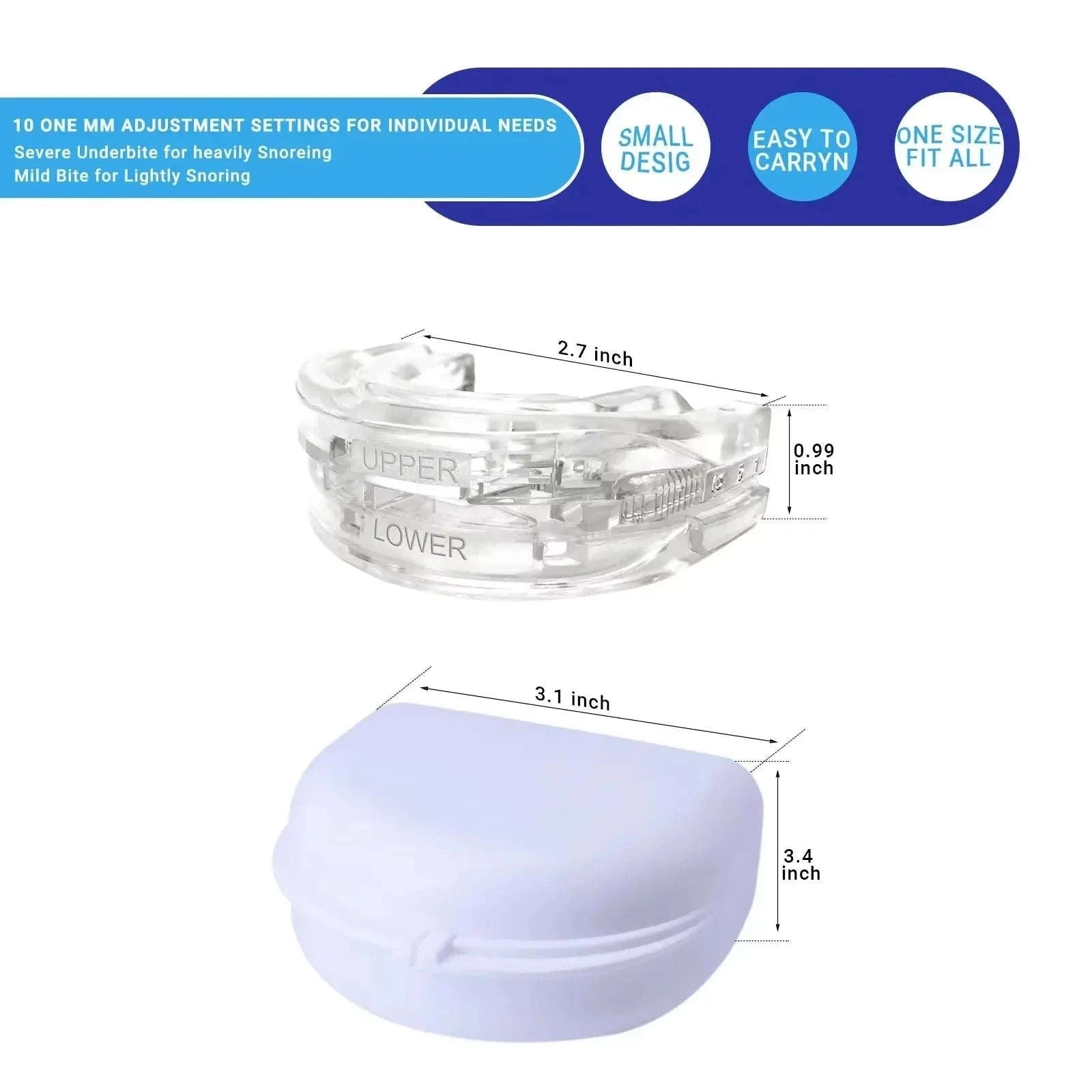 Anti-Snoring Mouthpiece for Teeth Grinding-4 pieces / China Mainland
