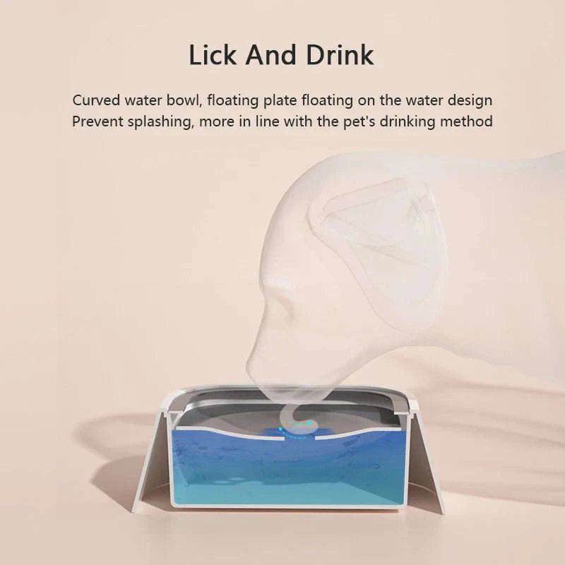 Anti Spill Dog Water Bowl-Grey