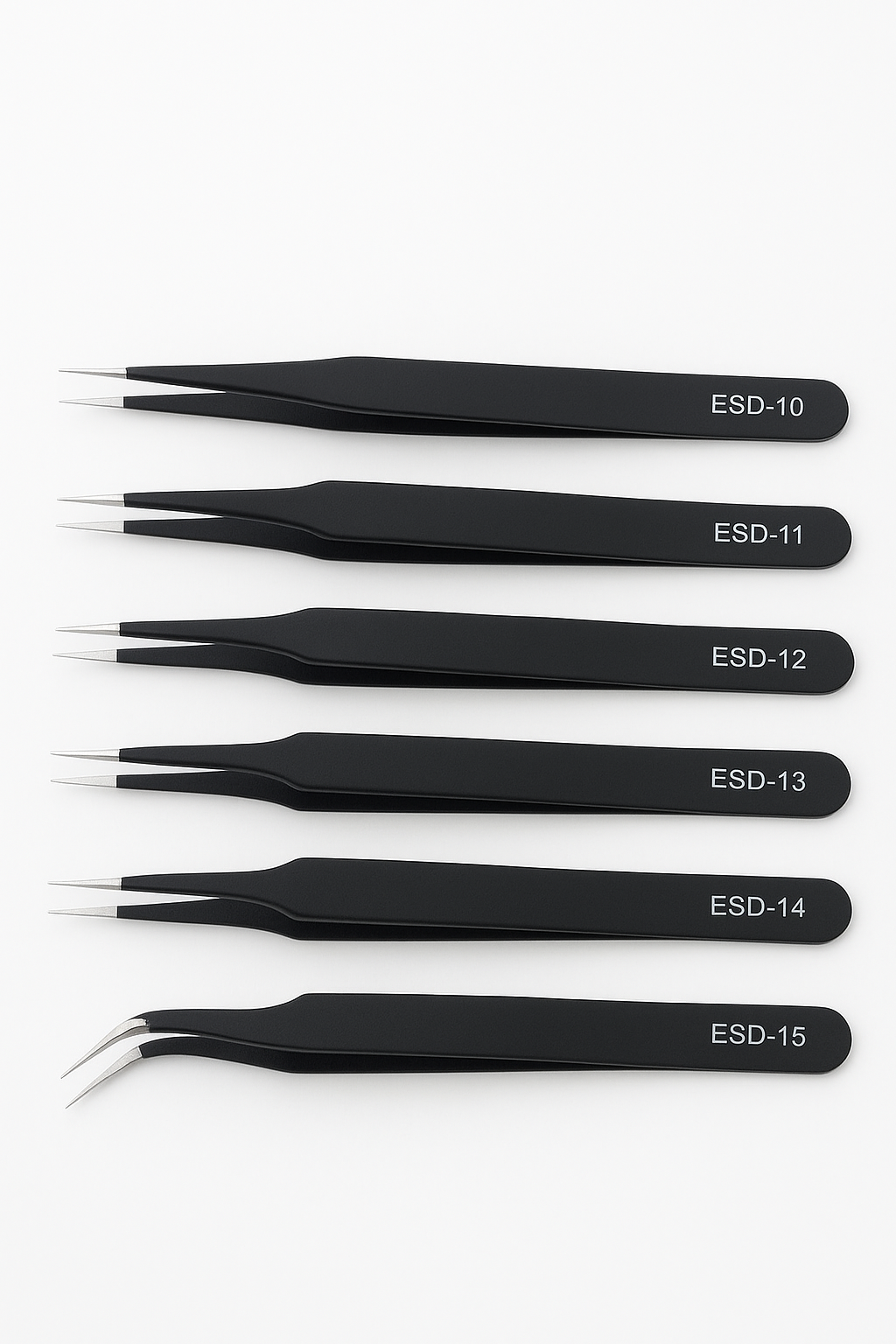 Anti-Static ESD Tweezers Set, 6-Piece Precision Tool Kit