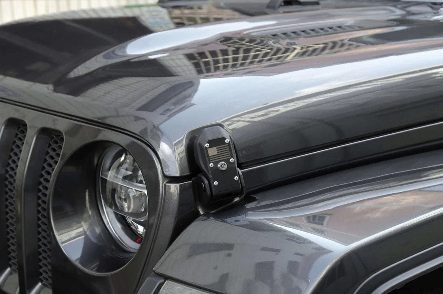Anti-Theft Hood Latches for JL JLU 4XE JT 2018-2025-Black
