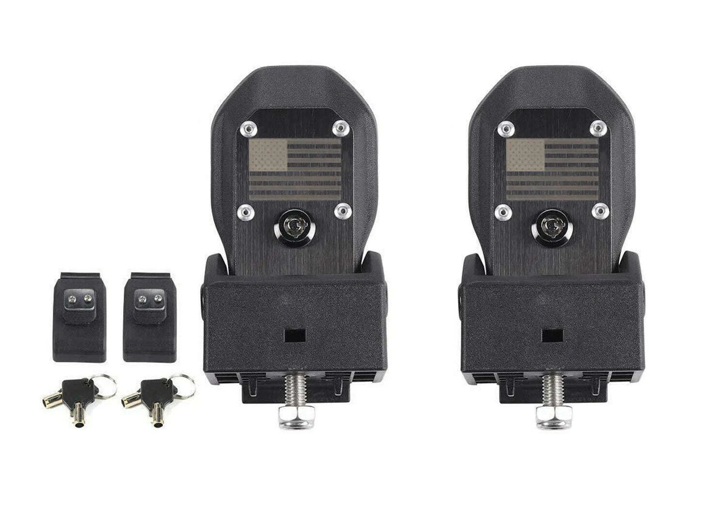 Anti-Theft Hood Latches for JL JLU 4XE JT 2018-2025-Black