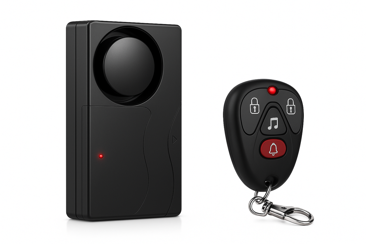 Alarma de seguridad de ventana/puerta anti-robo con control remoto, protección de seguridad, sensibilidad ajustable, para bicicleta, coche, scooter
