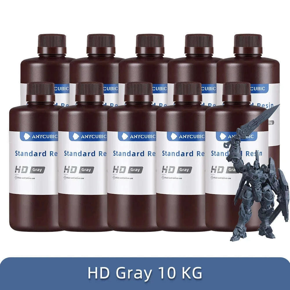 ANYCUBIC 405nm UV Resin for High-Precision 3D Printing-20kg HD Gray / UNITED KINGDOM