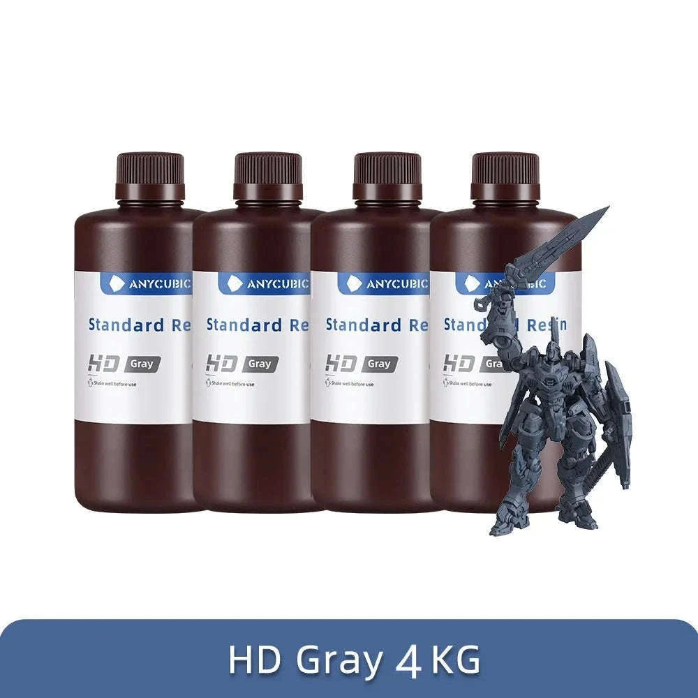 ANYCUBIC 405nm UV Resin for High-Precision 3D Printing-20kg HD Gray / UNITED KINGDOM