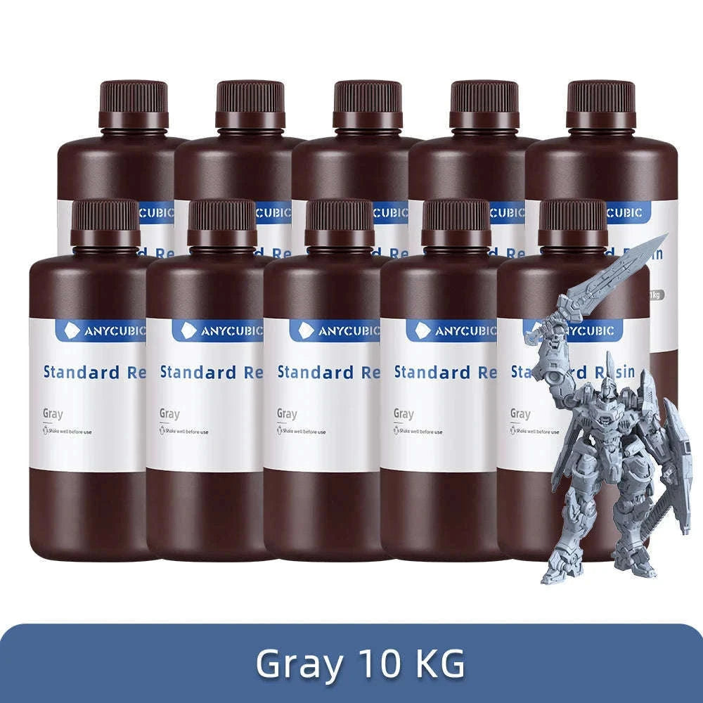ANYCUBIC 405nm UV Resin for High-Precision 3D Printing-20kg HD Gray / UNITED KINGDOM