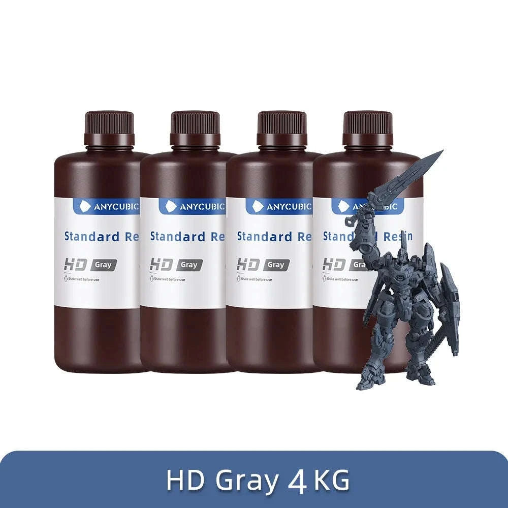 ANYCUBIC 405nm UV Resin for High-Precision 3D Printing-20kg HD Gray / UNITED KINGDOM