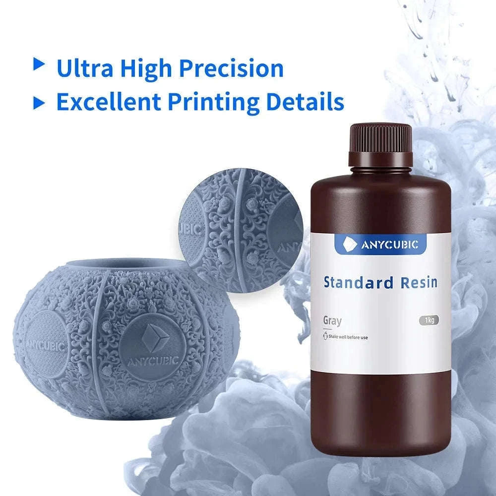 ANYCUBIC 405nm UV Resin for High-Precision 3D Printing-20kg HD Gray / UNITED KINGDOM