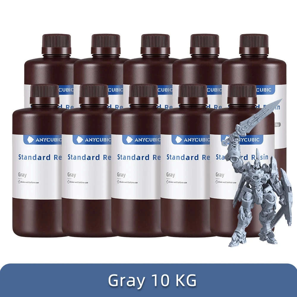 ANYCUBIC 405nm UV Resin for High-Precision 3D Printing-20kg HD Gray / UNITED KINGDOM