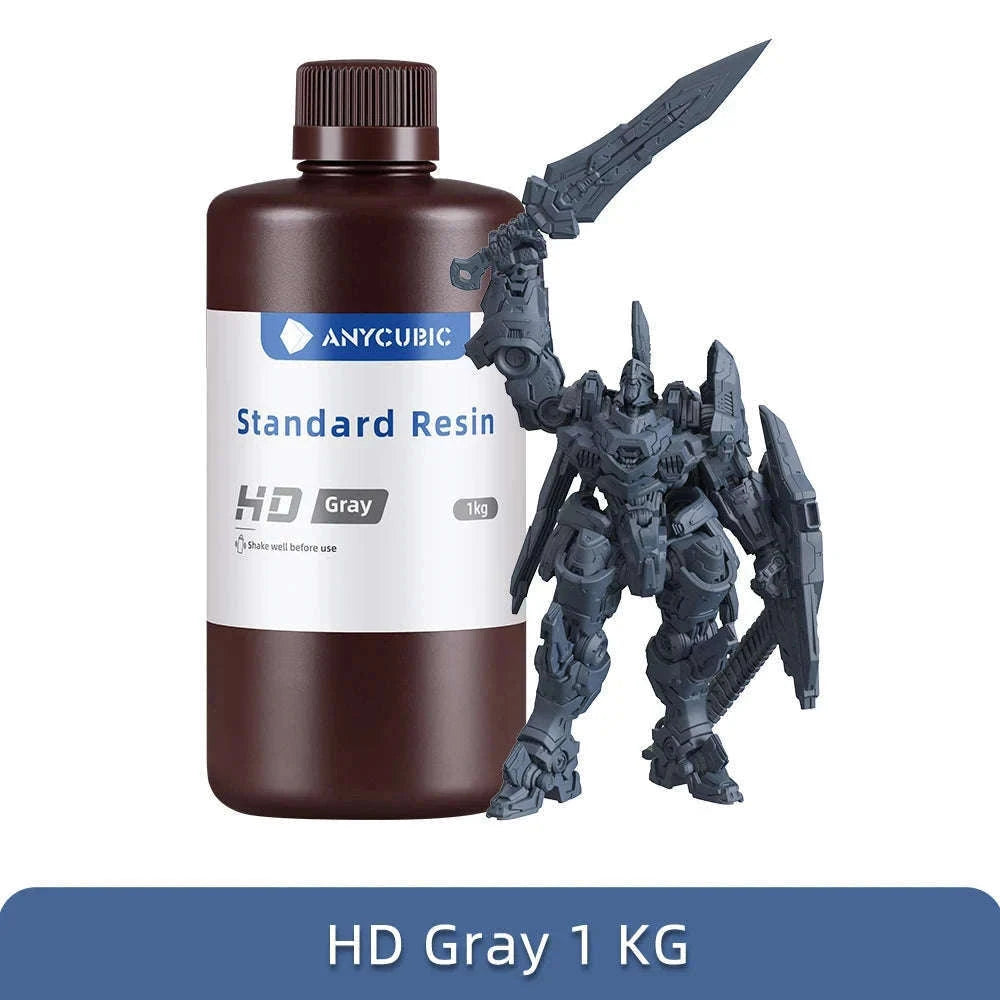 ANYCUBIC 405nm UV Resin for High-Precision 3D Printing-20kg HD Gray / UNITED KINGDOM