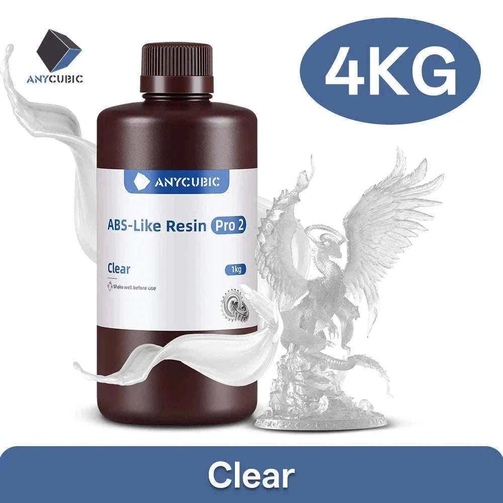 Anycubic ABS-Like Resin Pro 2 405nm UV Resin-Clear 4kg / GERMANY