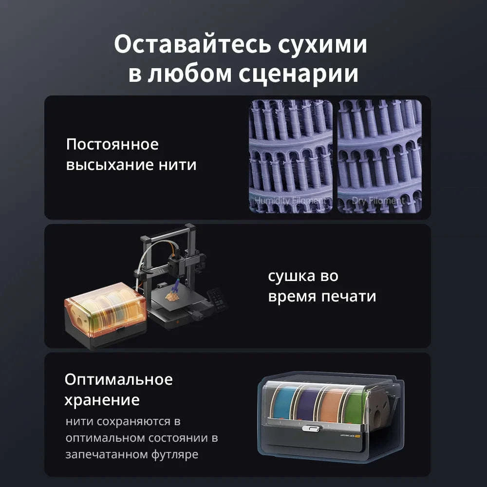 ANYCUBIC Kobra 3 Combo AE Version Multi‑Color FDM 3D Printer-Kobra 3 Combo / United States