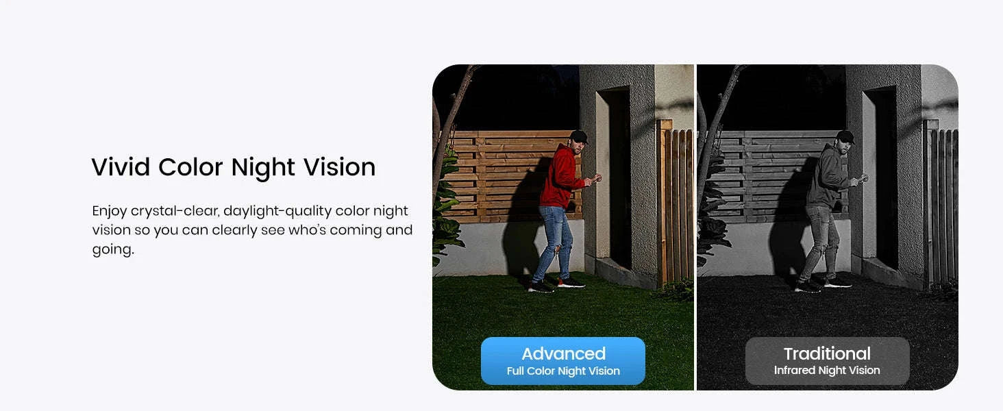 AOSU Solar Outdoor Security Camera, 3MP Color Night Vision-solar bullet cam / United States
