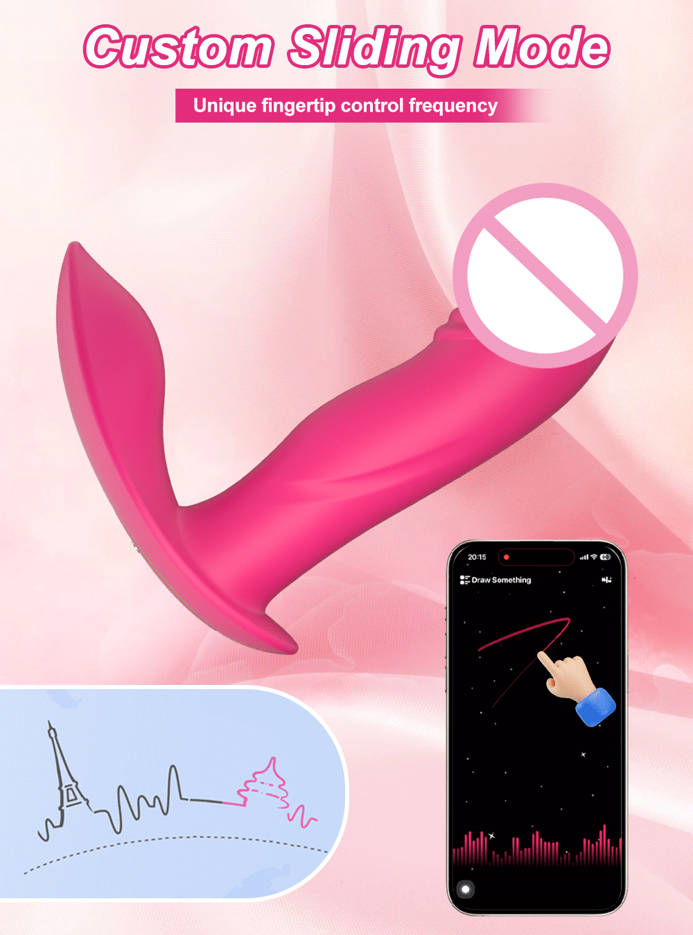 APP Control Wearable Dildo Vibrator for Women-CD82-APP-RD / China Mainland