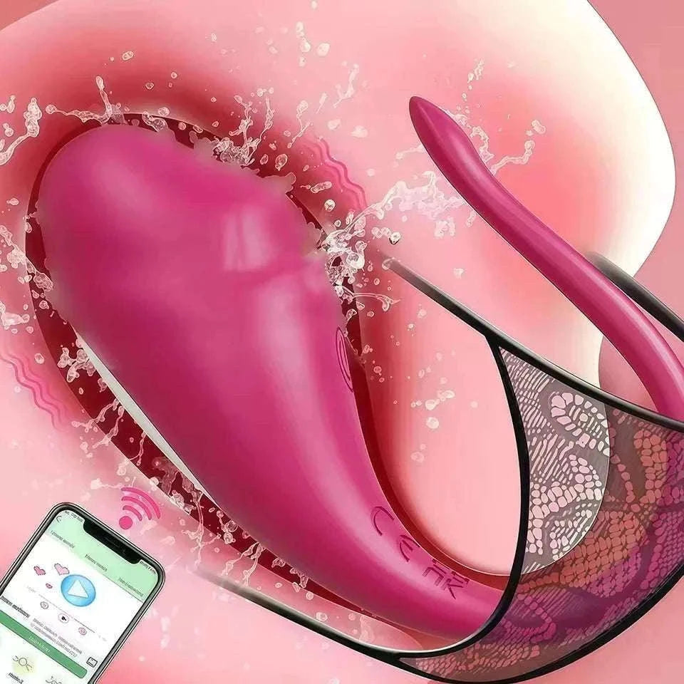 App-Controlled G-Spot Vibrator with Clitoral & Remote Play-Purple-Box