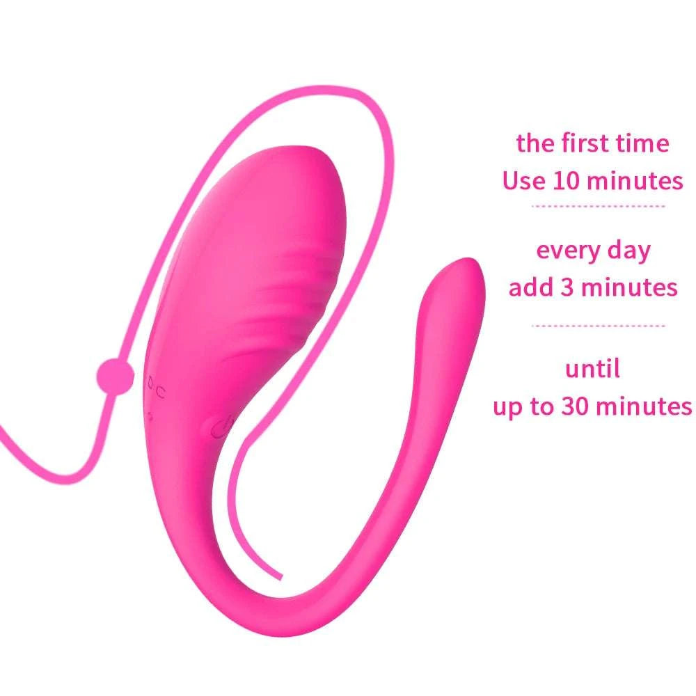App Controlled Wearable Vibrating Egg with 9 Modes for Couples-Purple with Box