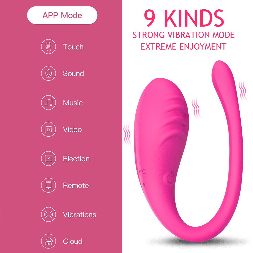 App Controlled Wearable Vibrating Egg with 9 Modes for Couples-Purple with Box