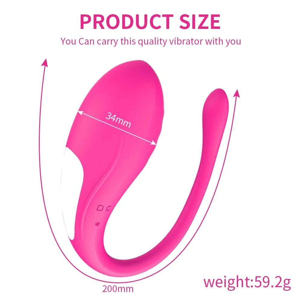 App Controlled Wearable Vibrating Egg with 9 Modes for Couples-Purple with Box