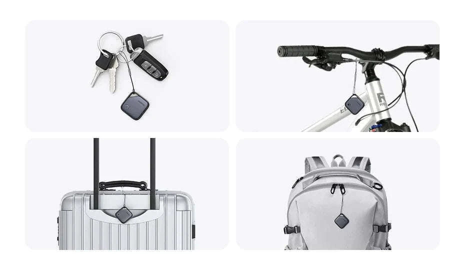 Apple Find My Bluetooth Tracker for Keys, Bags, and Wallets-2-Pack Black / CHINA