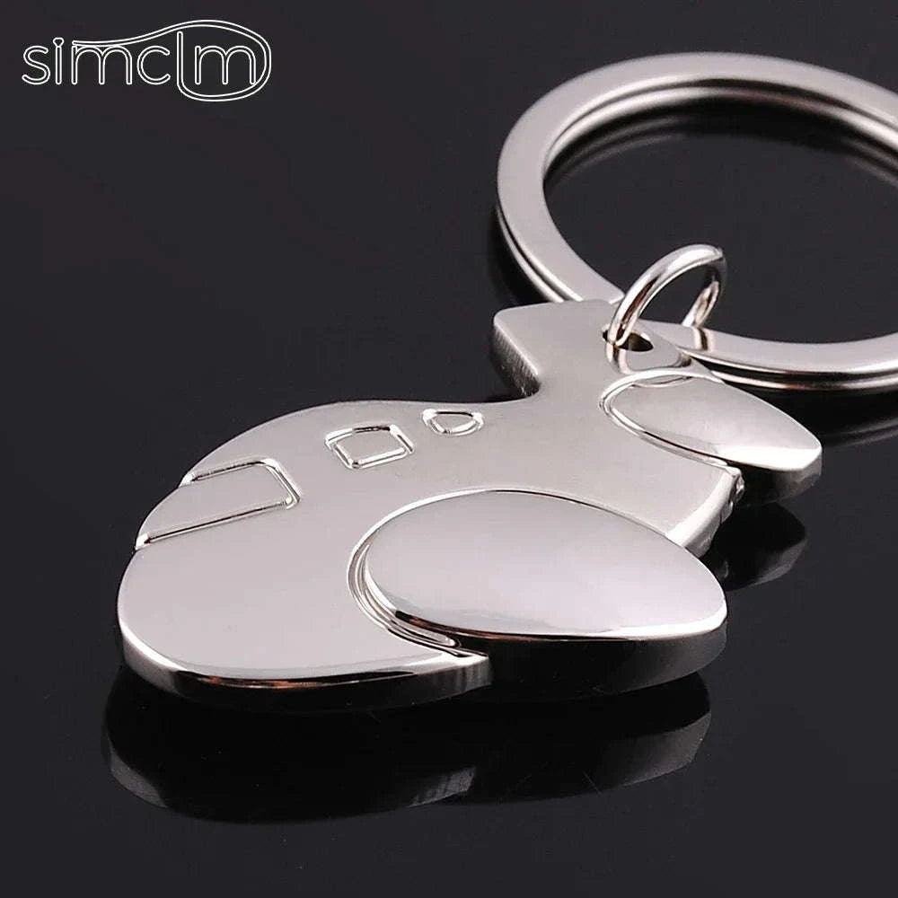 Apple-Shaped Metal Key Chain Pendant-Apple Keychain / 8.5cm