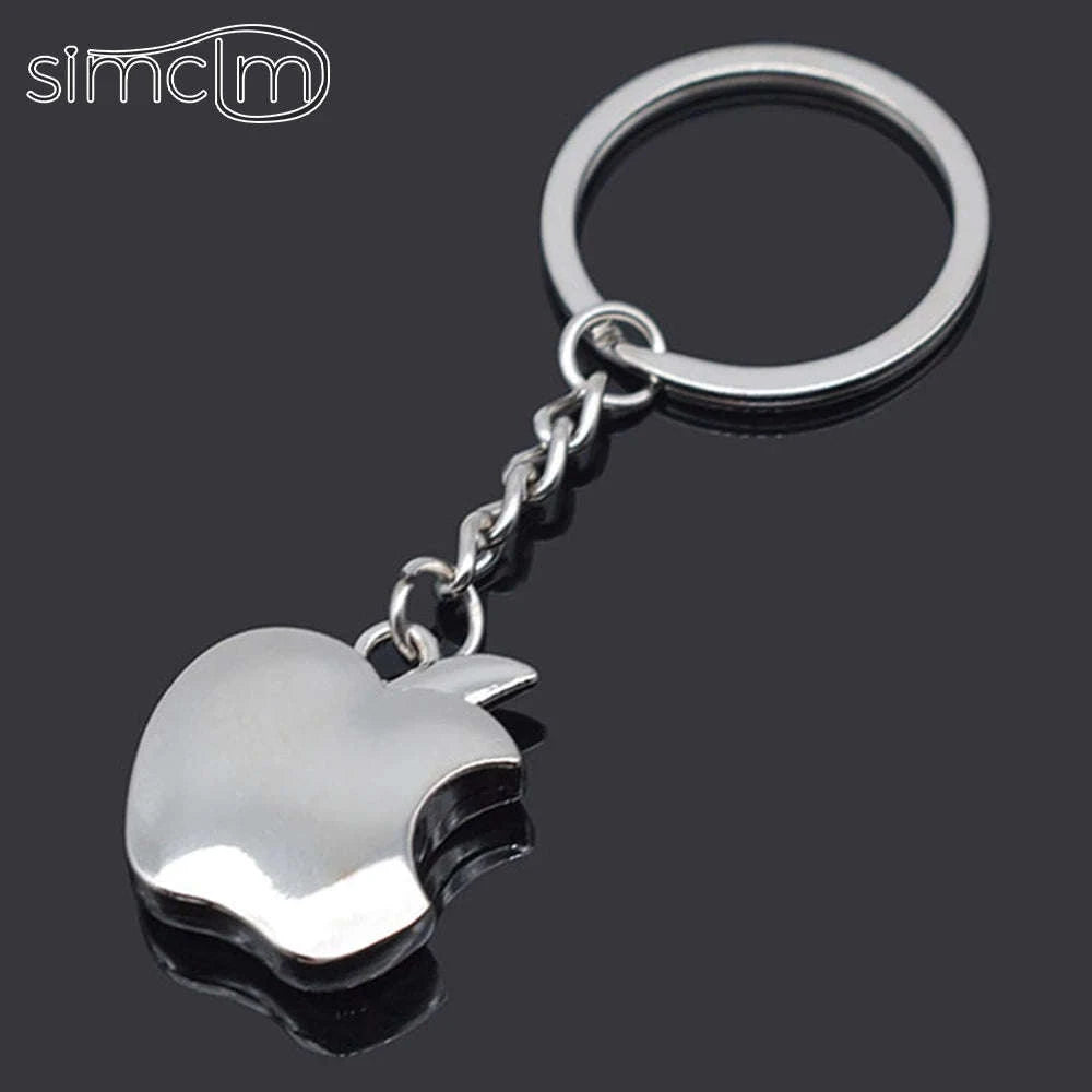 Apple-Shaped Metal Key Chain Pendant-Apple Keychain / 8.5cm