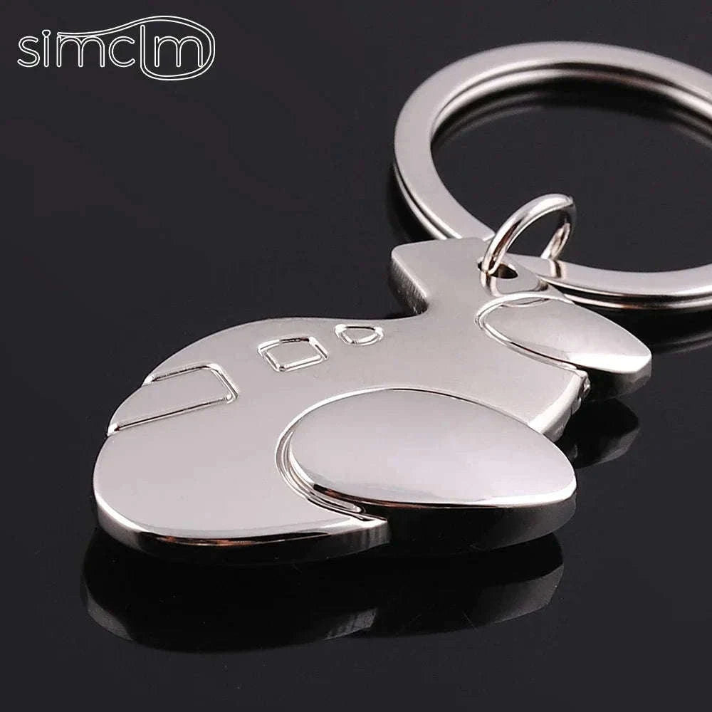 Apple-Shaped Metal Key Chain Pendant-Apple Keychain / 8.5cm