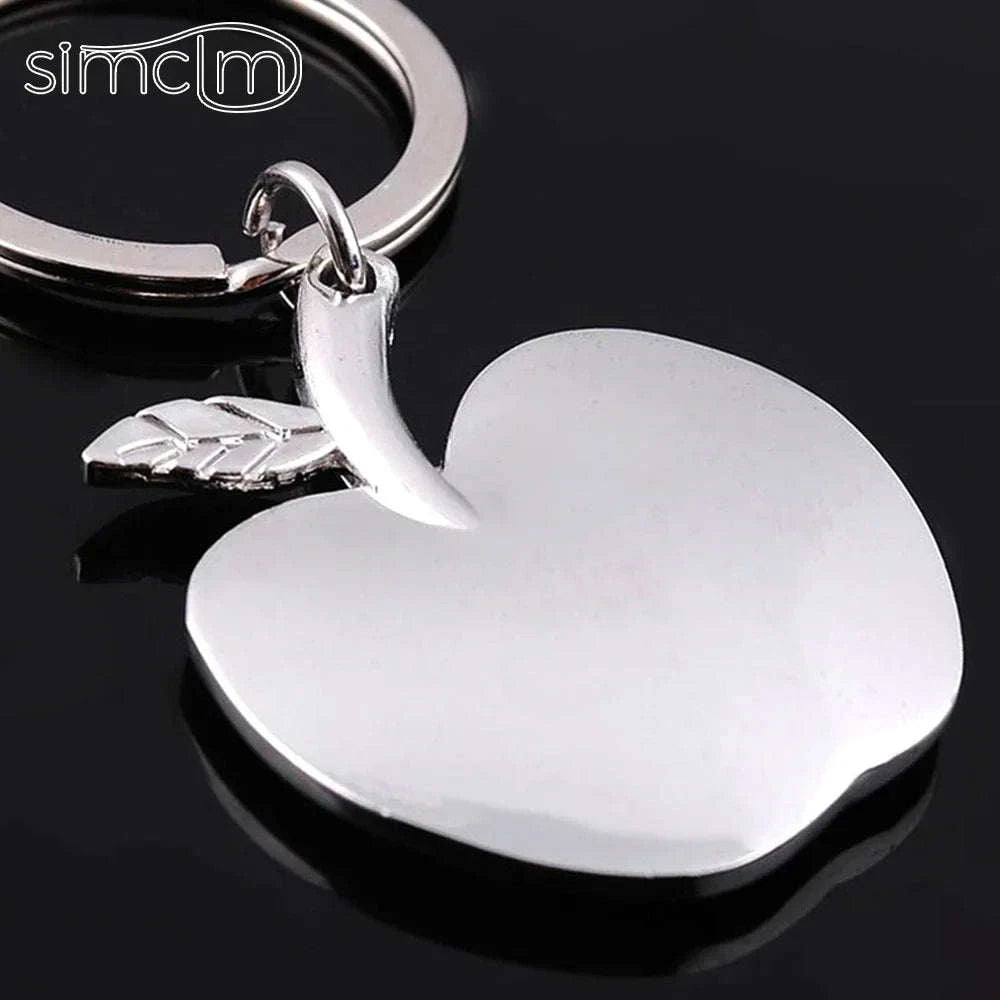 Apple-Shaped Metal Key Chain Pendant-Apple Keychain / 8.5cm