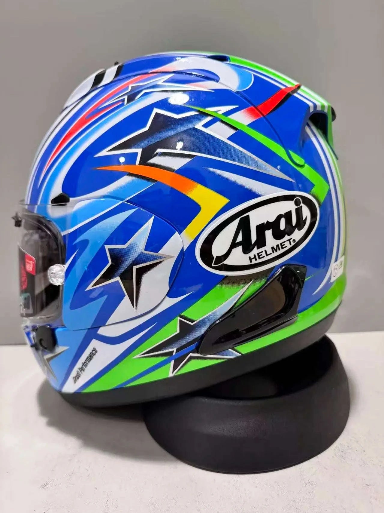 Arai Full Face Motorcycle Helmet RX7X Jian Nakano Green-revopurple visor / XXL
