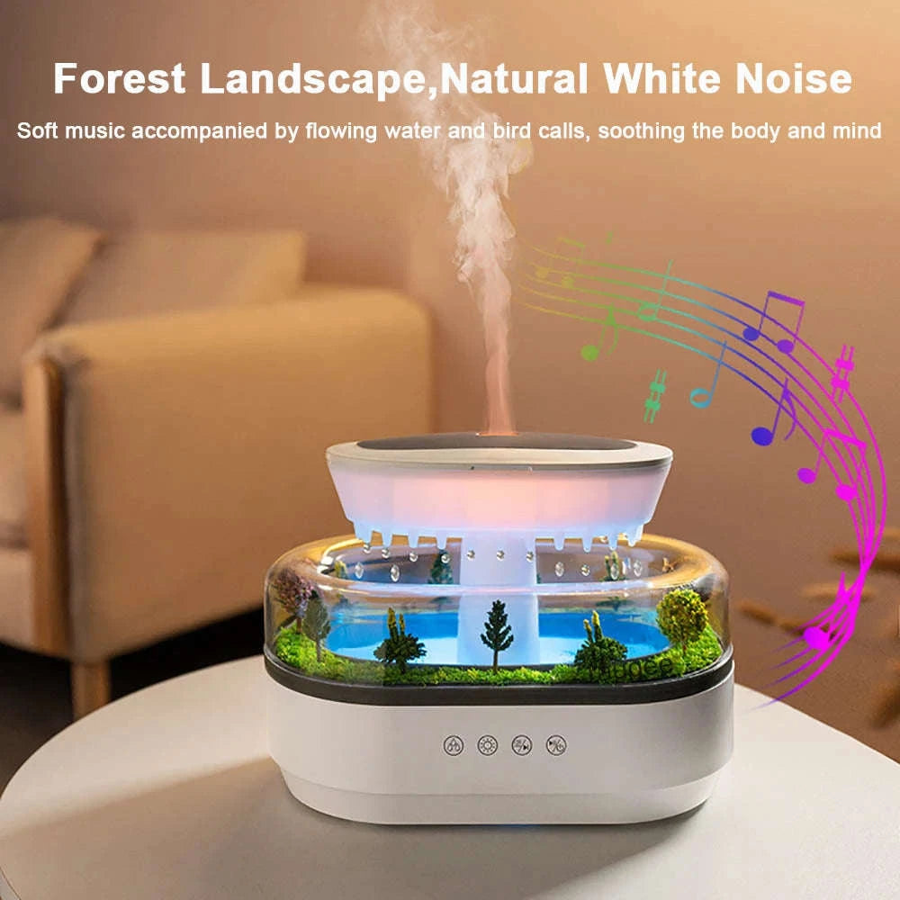 Aroma Humidifier Raindrop Essential Oil Diffuser-EU Plug / EU / China Mainland