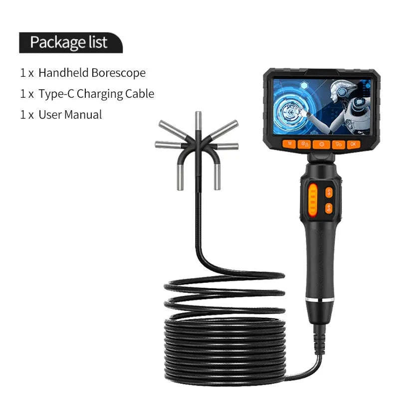 Articulating Borescope Camera 4.3 Inch 1080P HD IP67 Probe-4.3 INCH / 6mm / United States
