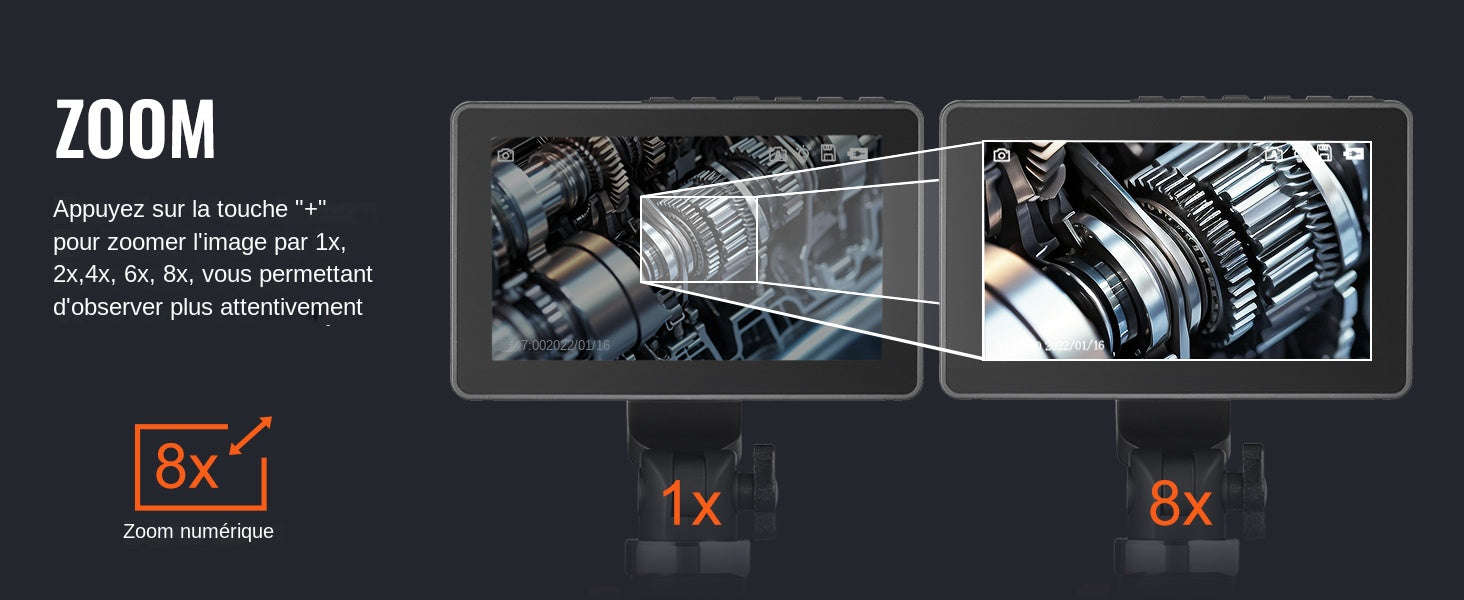 Articulating Borescope Camera with Light, 5" 1080P Screen, 6.4mm Lens-spain