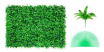 Artificial Boxwood Hedge Wall Panel-10x10inch 25x25cm / 24 PCS / United States