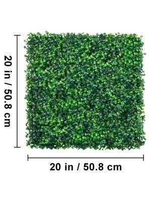 Artificial Boxwood Hedge Wall Panels 24 PCS UV Grass Backdrop-24x16in / Poland