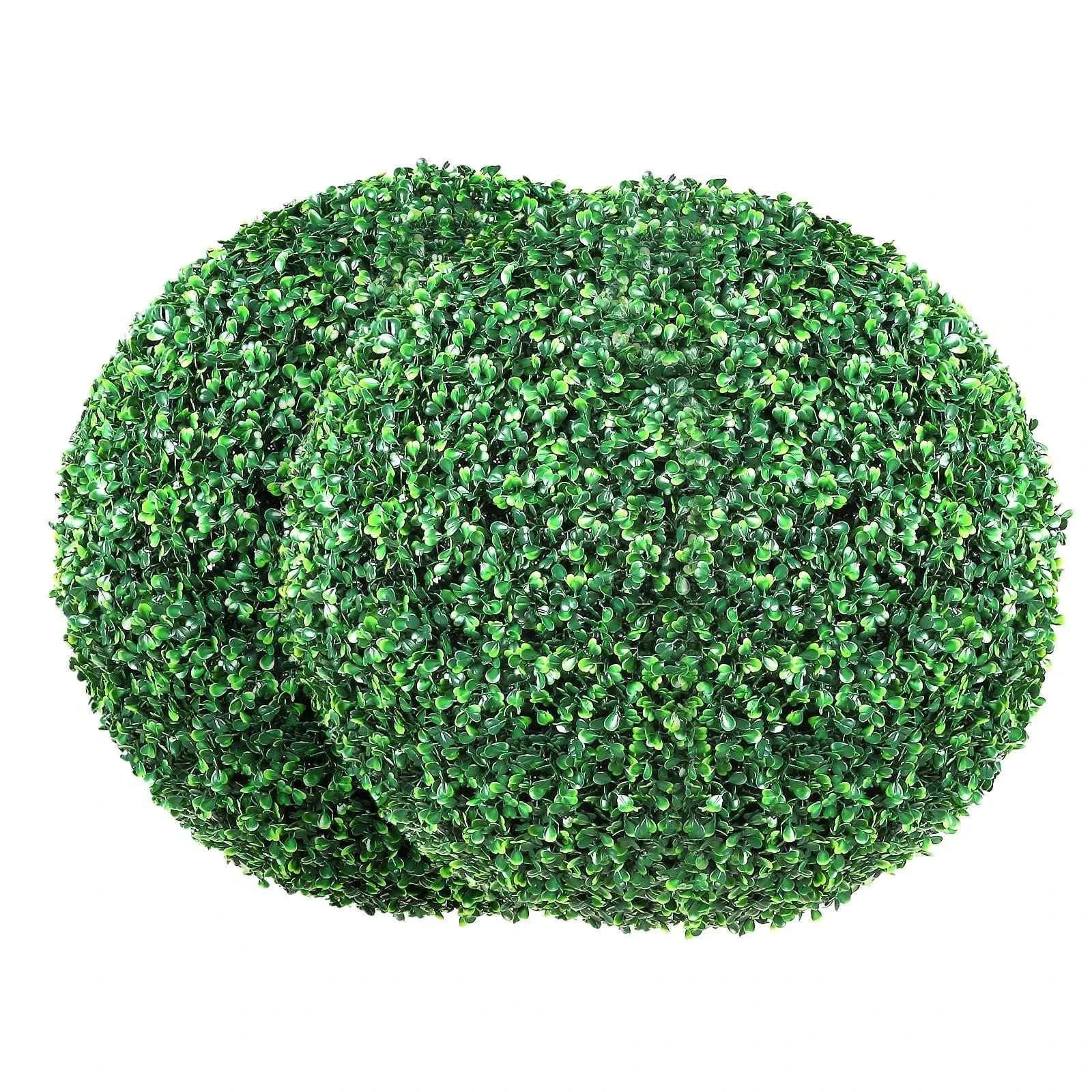 Artificial Boxwood Topiary Trees 16 Inch Ball Shape, 2 Pack-16in / United States