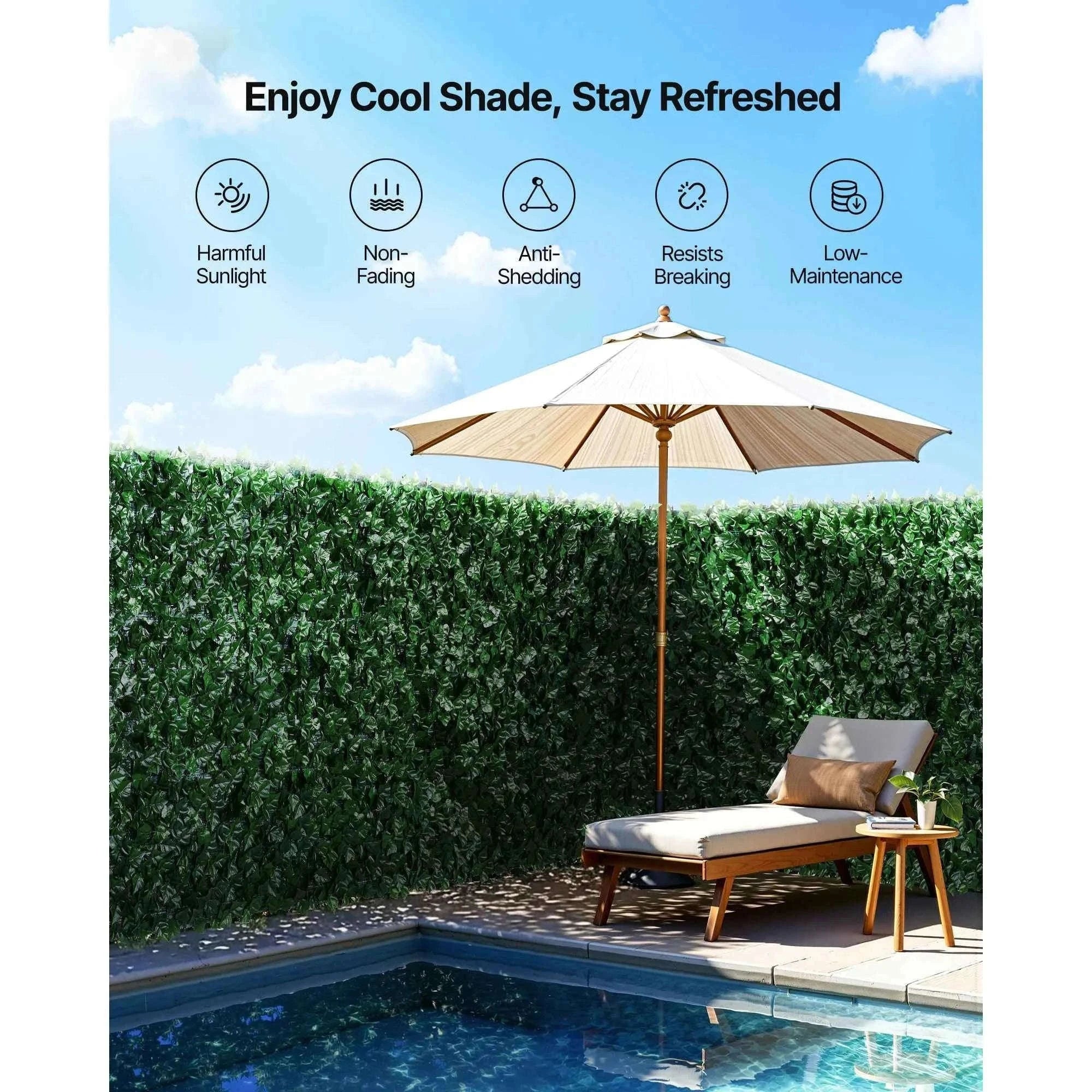 Artificial Green Wall Privacy Fence for Outdoor Garden Yard Balcony Decor-59x118inch Backcloth / United States