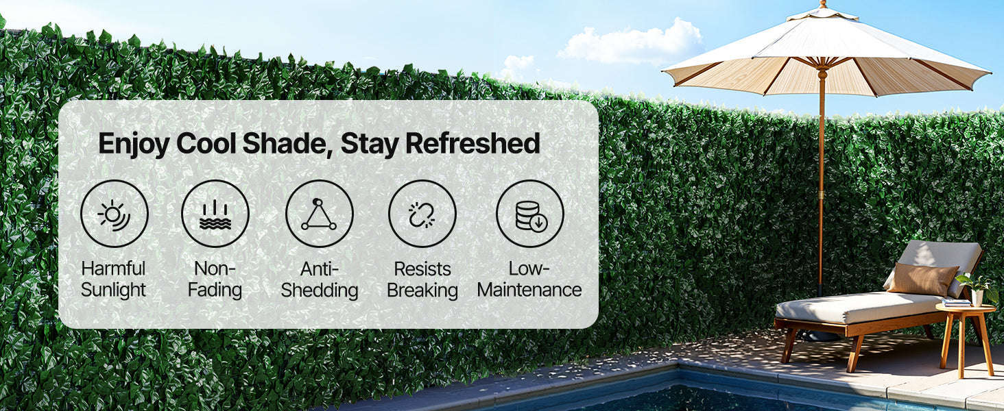 Artificial Green Wall Privacy Fence for Outdoor Garden Yard Balcony Decor-59x118inch Backcloth / United States