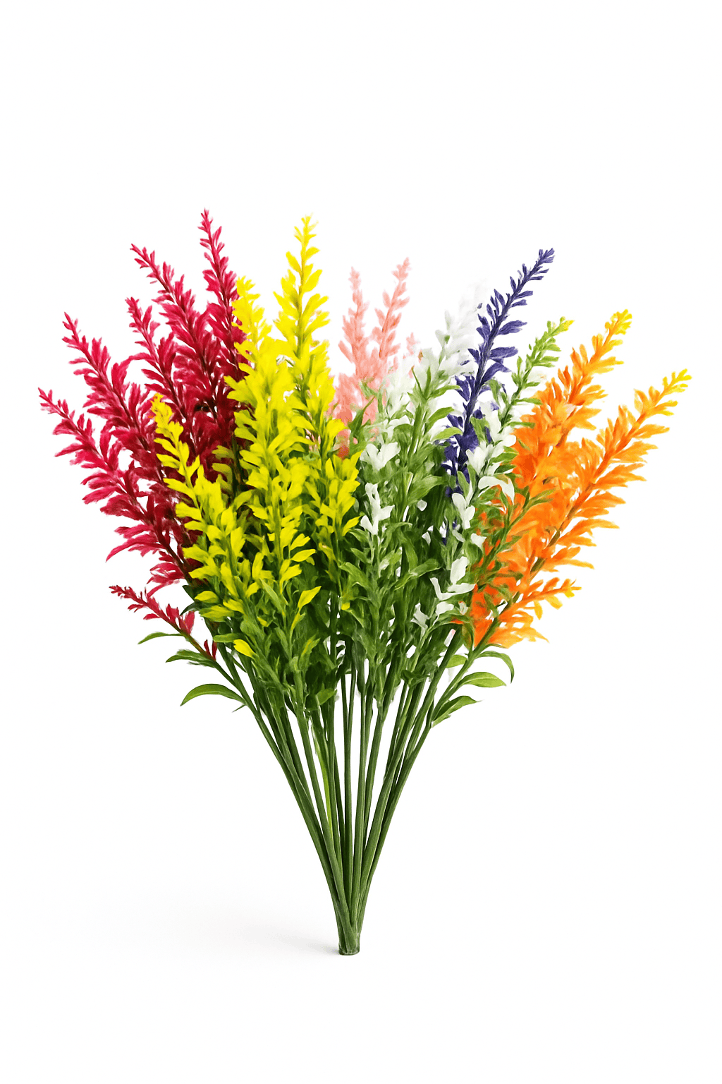 Artificial Lavender Flowers for Elegant, Long-Lasting Decor-Yellow