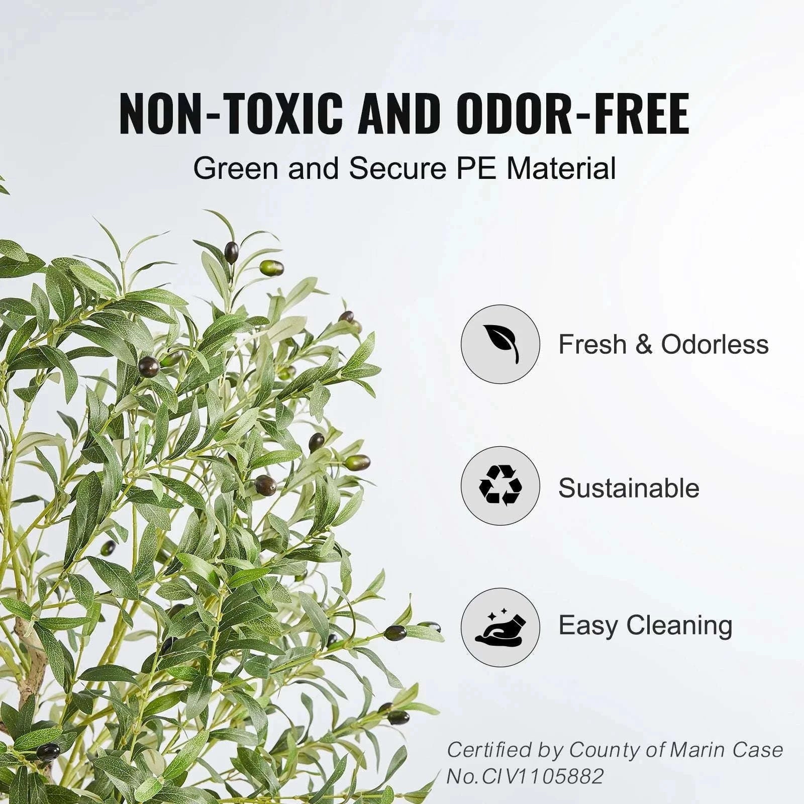 Artificial Olive Tree 4–6FT with Adjustable Branches & Stable Base-5ft Type2 / United States