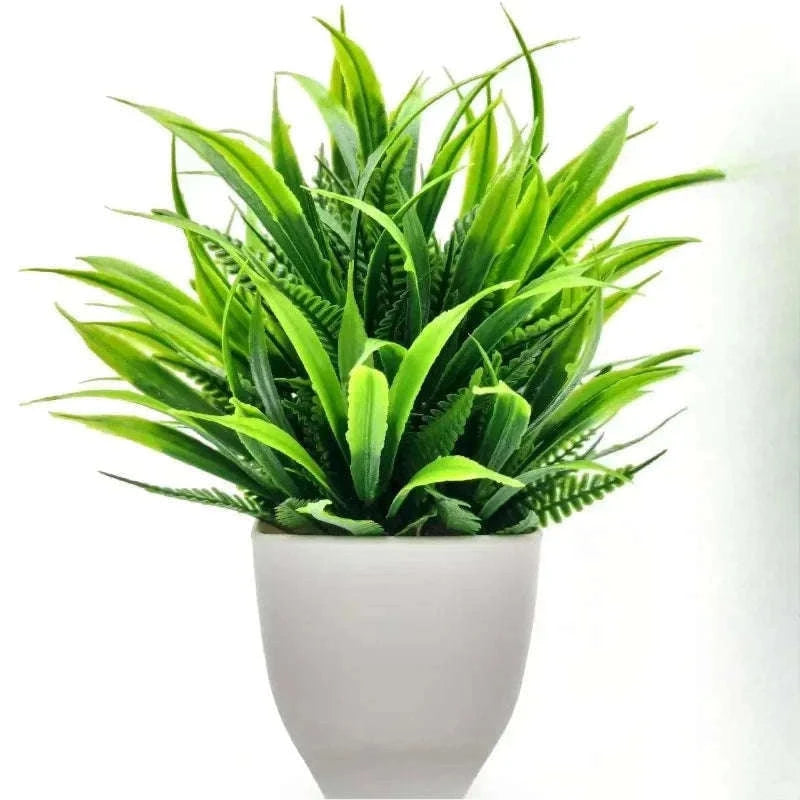 Artificial Plant in Plastic Pot for Home & Office Decor-1pc Pine needle