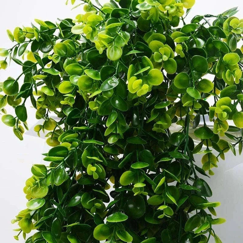 Artificial Rattan Eucalyptus Hanging Plant Decor-01