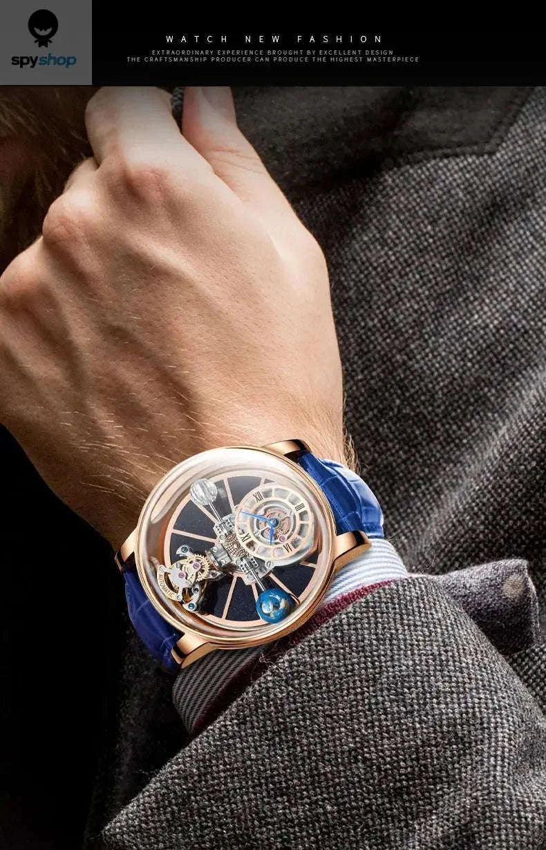 Astronomia Quartz Watch – Modern Design with Precision Timekeeping-blue silver