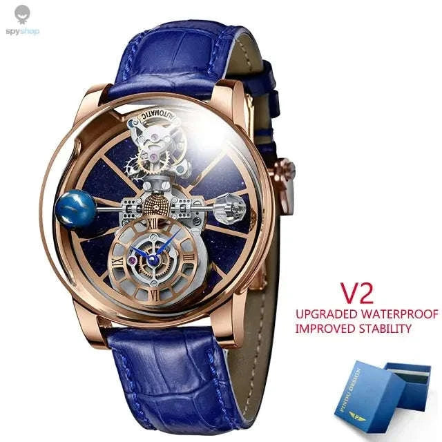 Astronomia Quartz Watch – Modern Design with Precision Timekeeping-blue silver