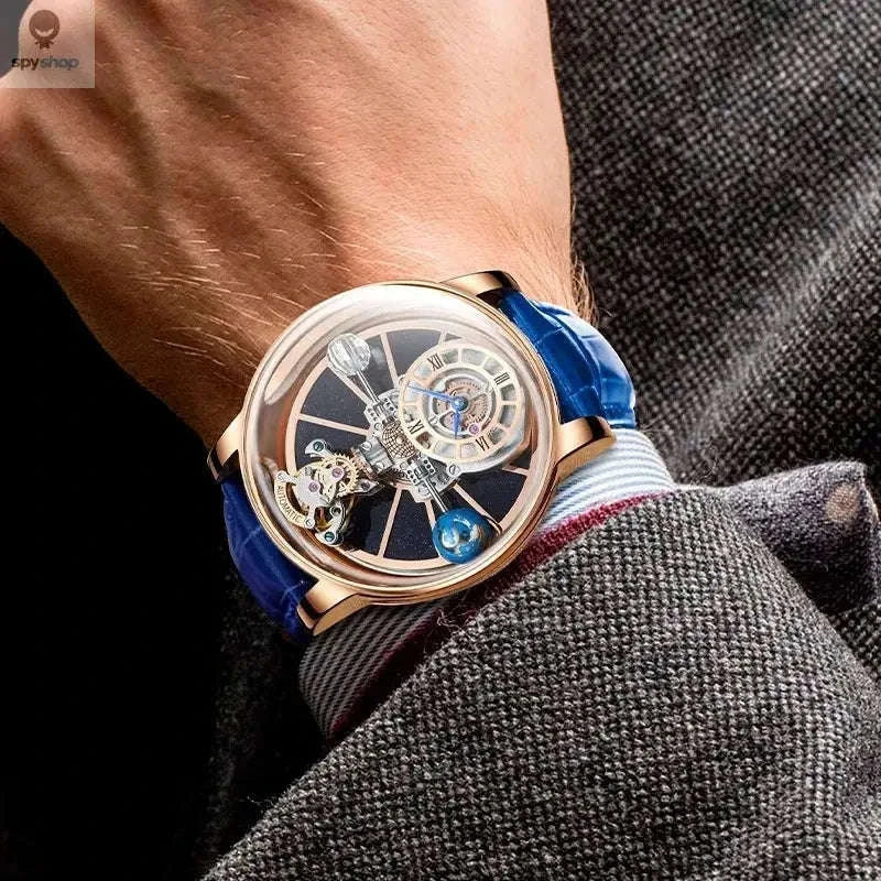Astronomia Quartz Watch – Modern Design with Precision Timekeeping-blue silver