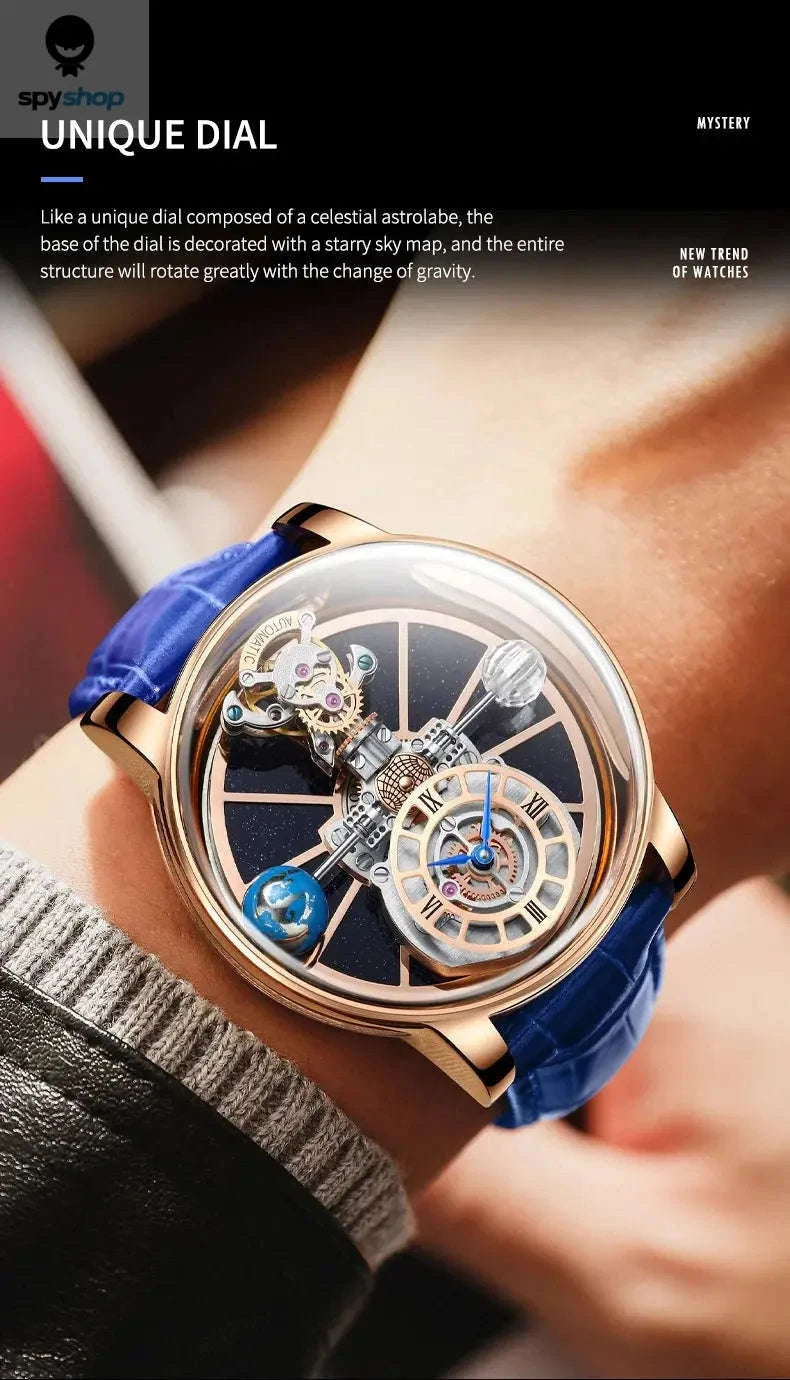 Astronomia Quartz Watch – Modern Design with Precision Timekeeping-blue silver