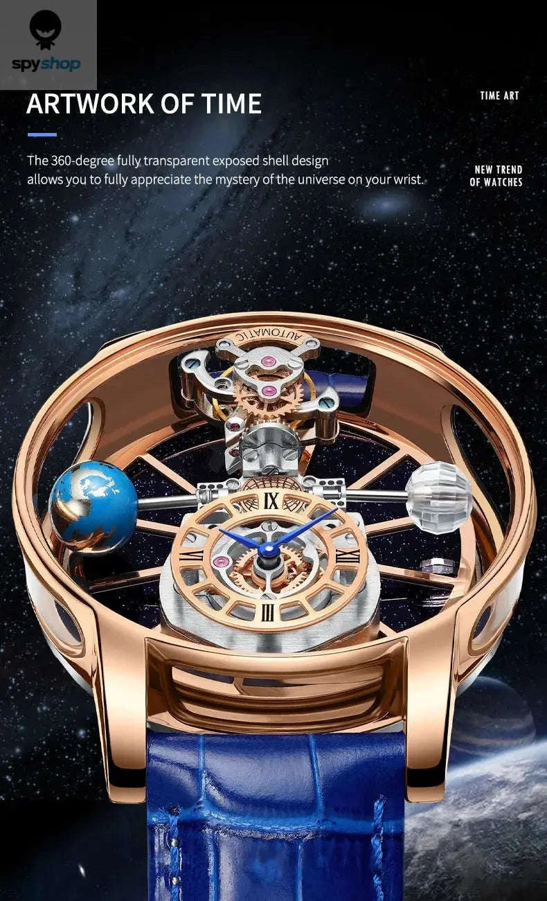 Astronomia Quartz Watch – Modern Design with Precision Timekeeping-blue silver