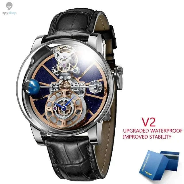 Astronomia Quartz Watch – Modern Design with Precision Timekeeping-blue silver
