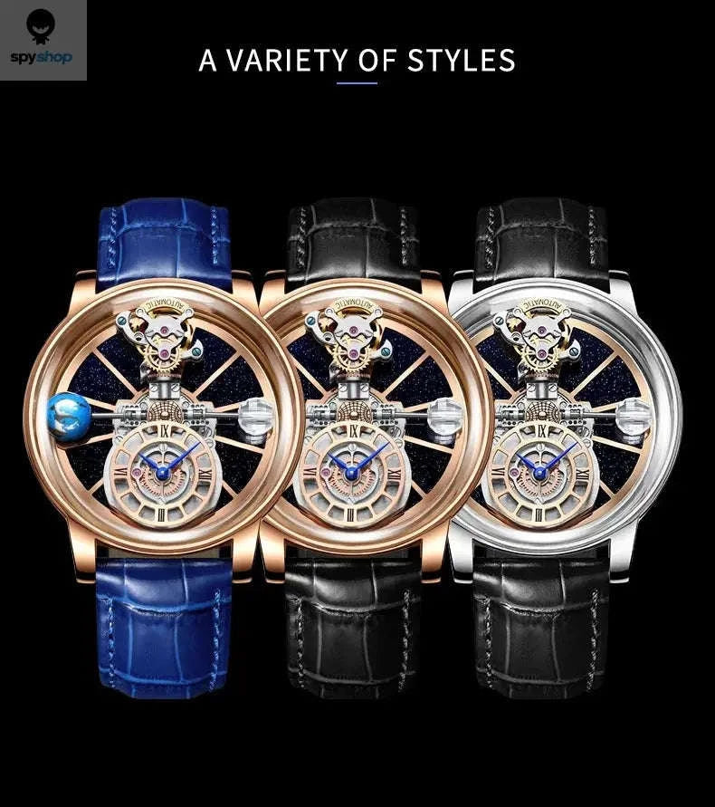 Astronomia Quartz Watch – Modern Design with Precision Timekeeping-blue silver