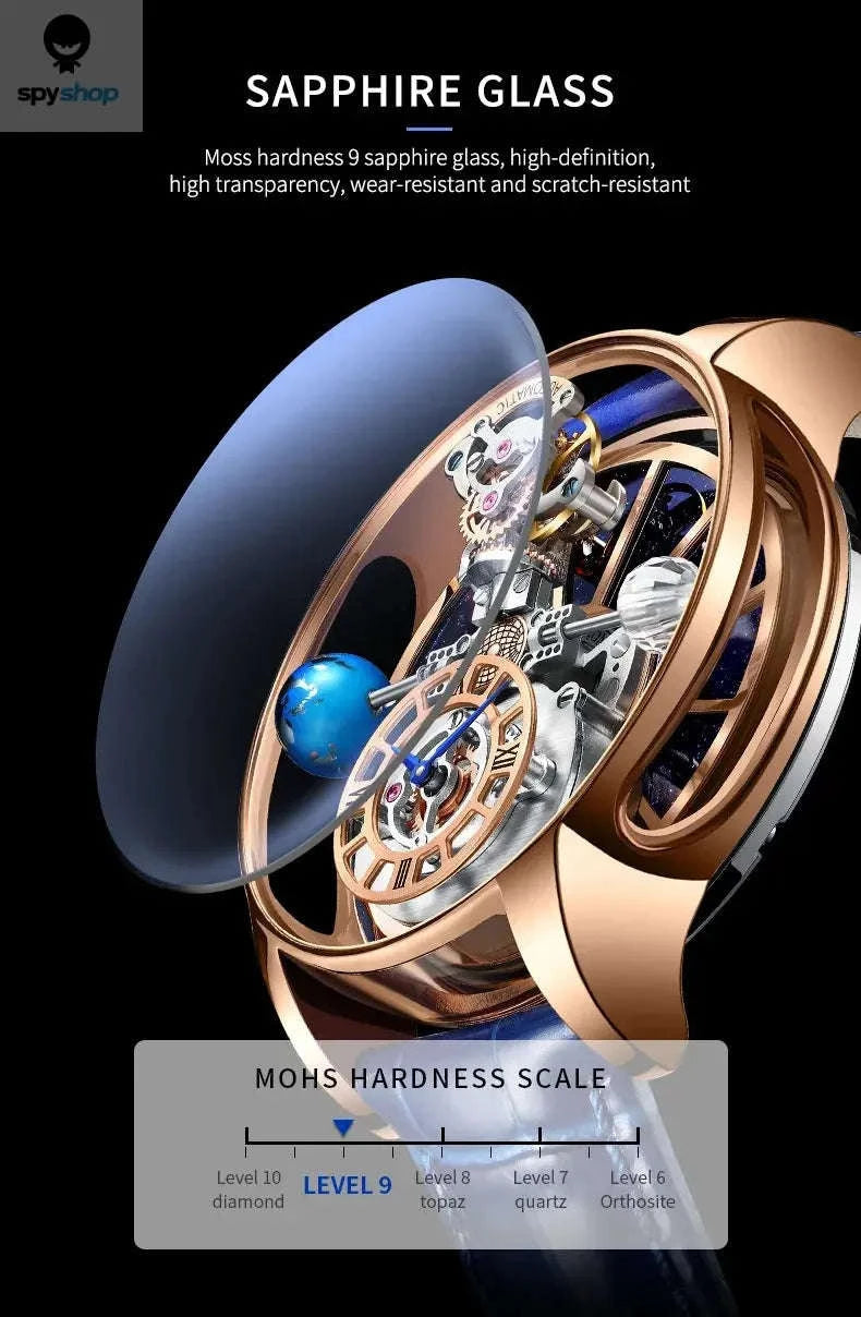 Astronomia Quartz Watch – Modern Design with Precision Timekeeping-blue silver